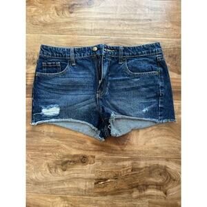 Mossimo High Rise Short Short Distressed Jean Shorts- Size 10/30